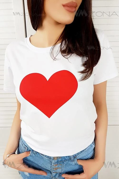 Дамска блуза с къс ръкав