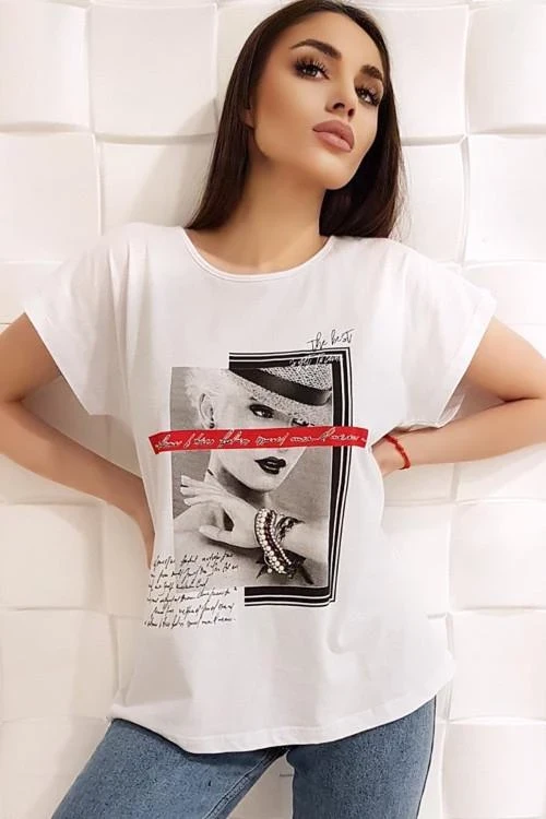 Дамска тениска с щампа