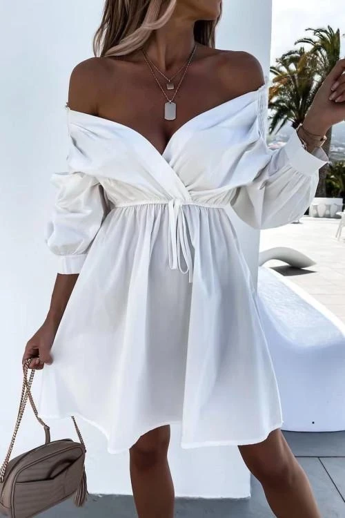 Rochie de dama cu maneci lungi