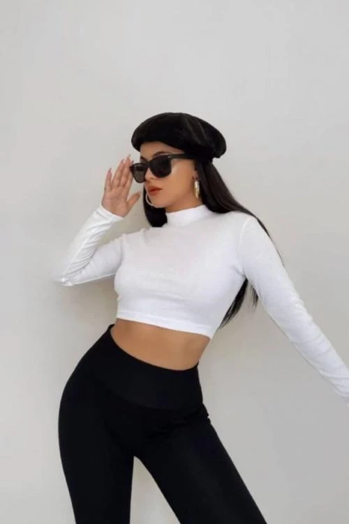 Дамска къса блуза