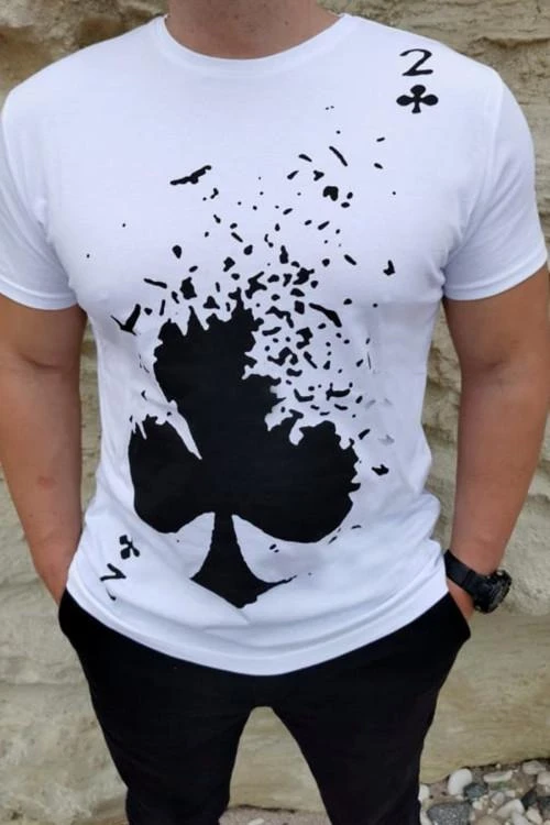 Мъжка блуза с къс ръкав