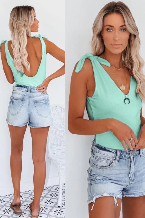 Дамски изчистен топ