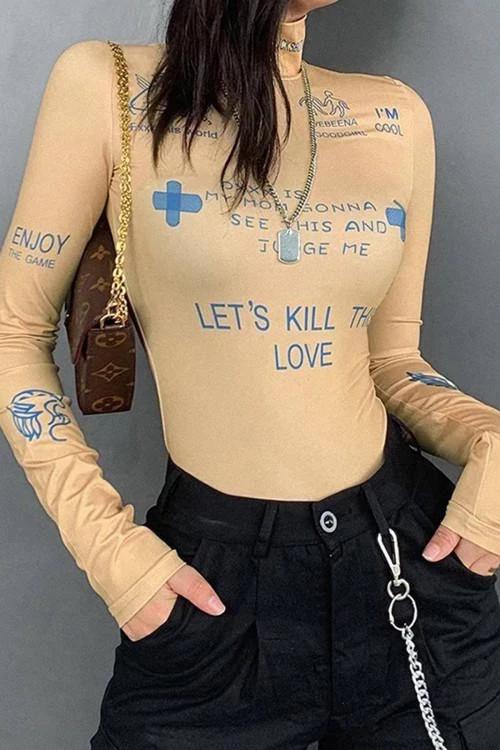 Дамско боди с дълъг ръкав