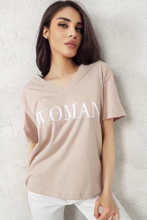 Дамска блуза с къс ръкав