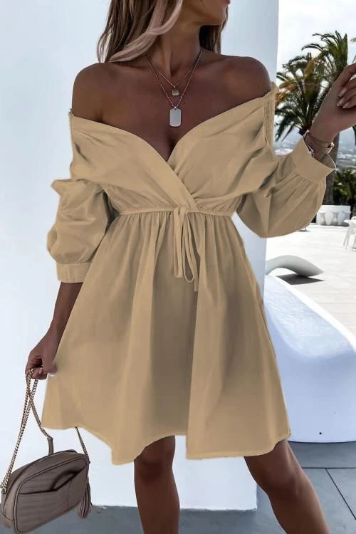 Rochie de dama cu maneci lungi