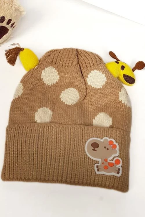 Детска шапка за момичета от 6 до 12м