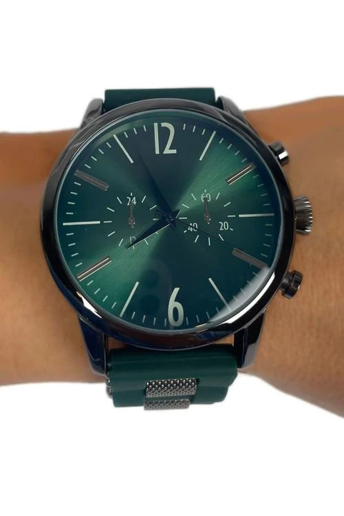 Мъжки часовник със силиконова каишка