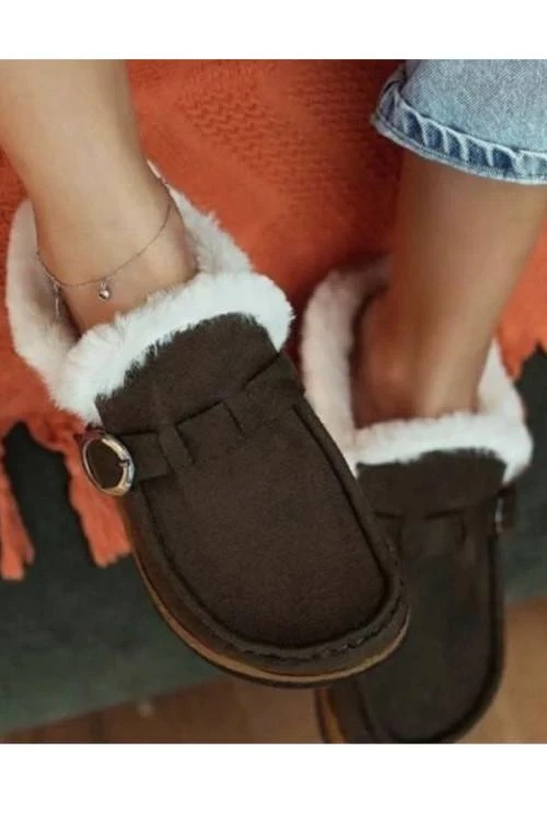 Дамски топли пантофи