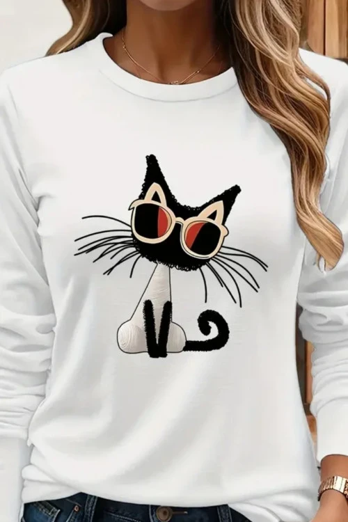 Дамска блуза с дълъг ръкав