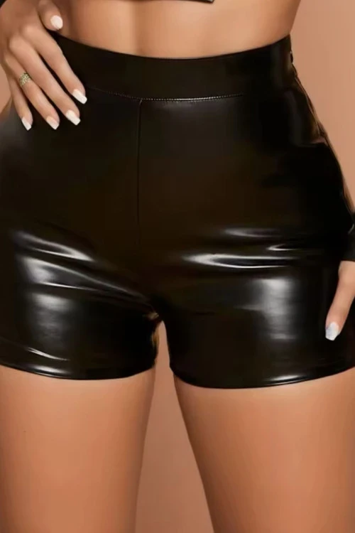 Дамски къси панталони с висока талия