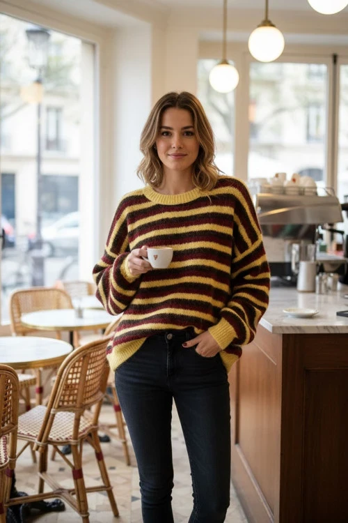 Пуловер от нежна кашмирена материя