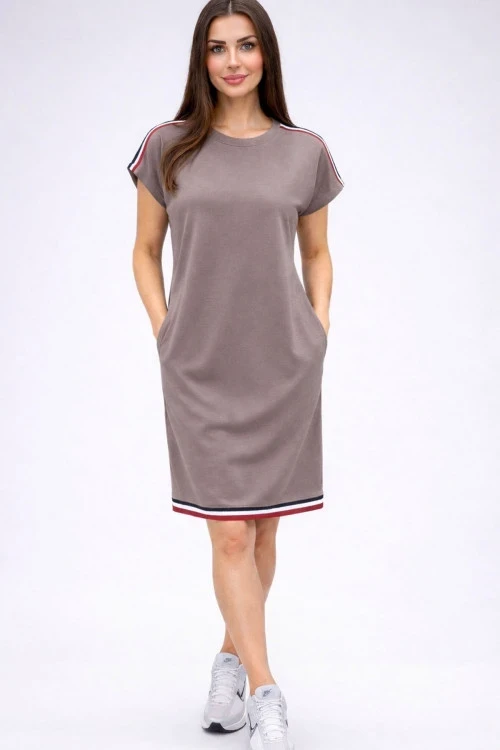 Dámske šaty s krátkym rukávom