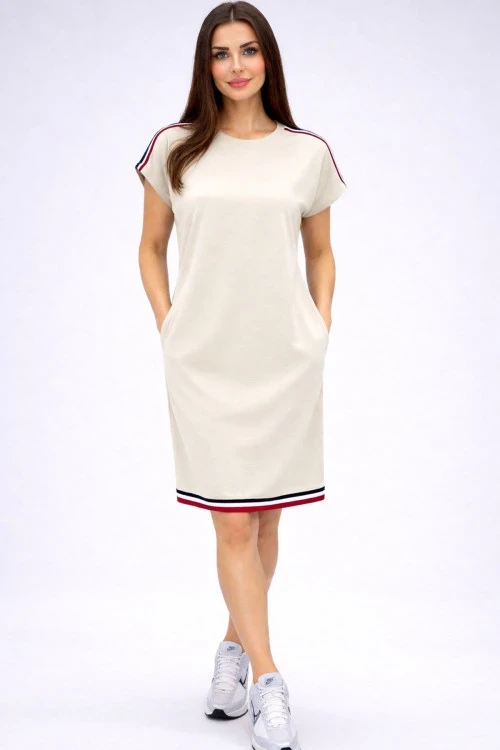 Dámske šaty s krátkym rukávom