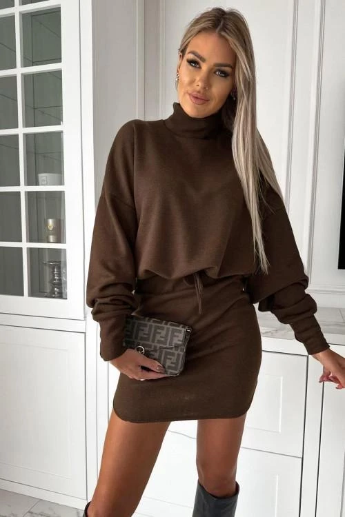 Rochie cu guler polo pentru femei 