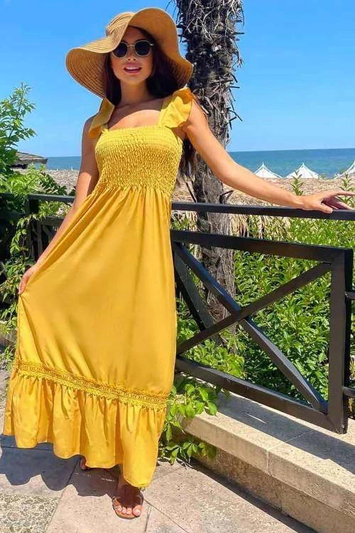 Дълга дамска рокля