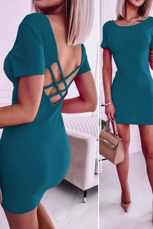 Rövid ujjú női ruha