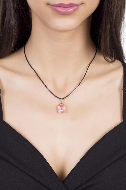 Дамско колие с камък тип Swarovski