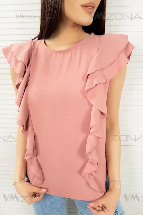 Дамски топ с ефектен дизайн