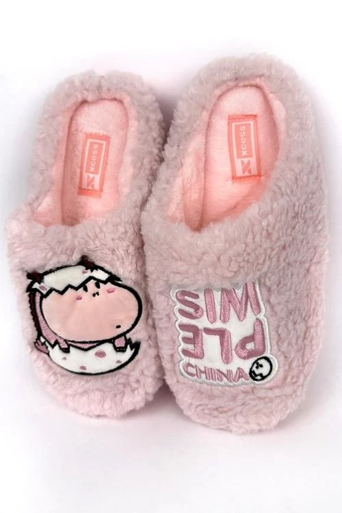 Дамски пантофи с апликация