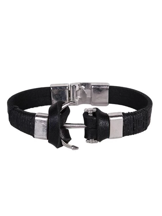 Мъжка гривна от естествена кожа