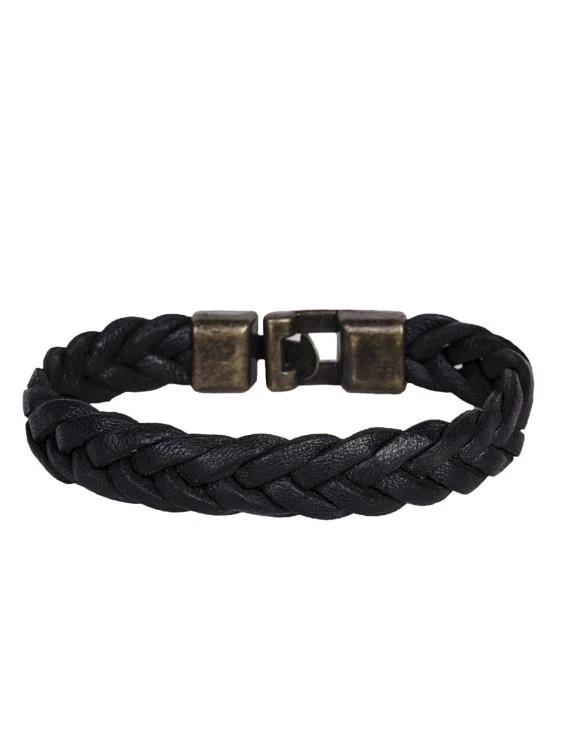 Мъжка гривна от естествена кожа