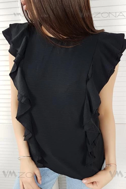 Дамски топ с ефектен дизайн