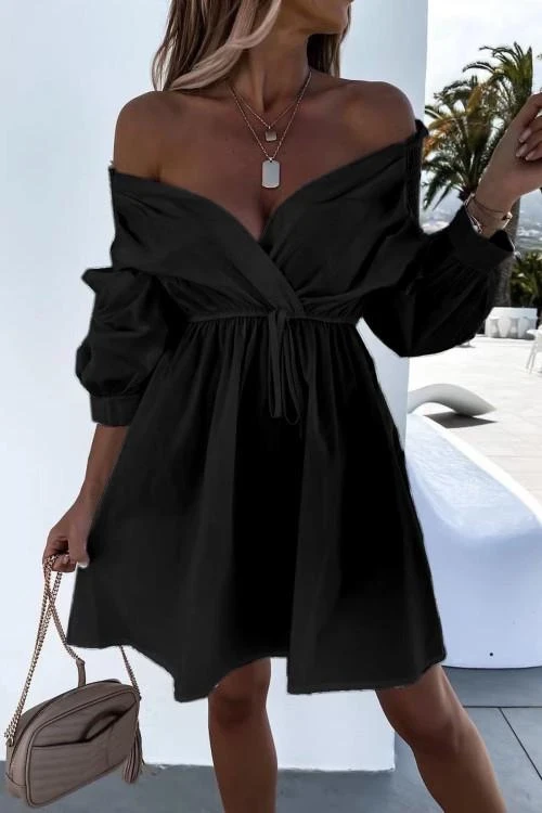 Rochie de dama cu maneci lungi