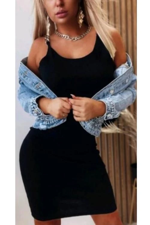 Дамска рокля с кройка по тялото