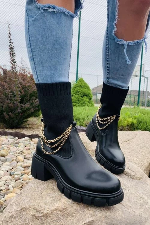 Дамски боти с декорация