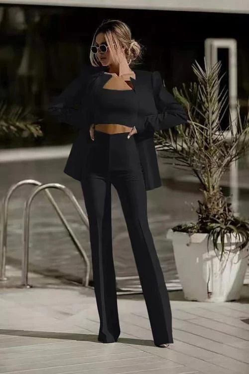 Дамски елегантен комплект от три части