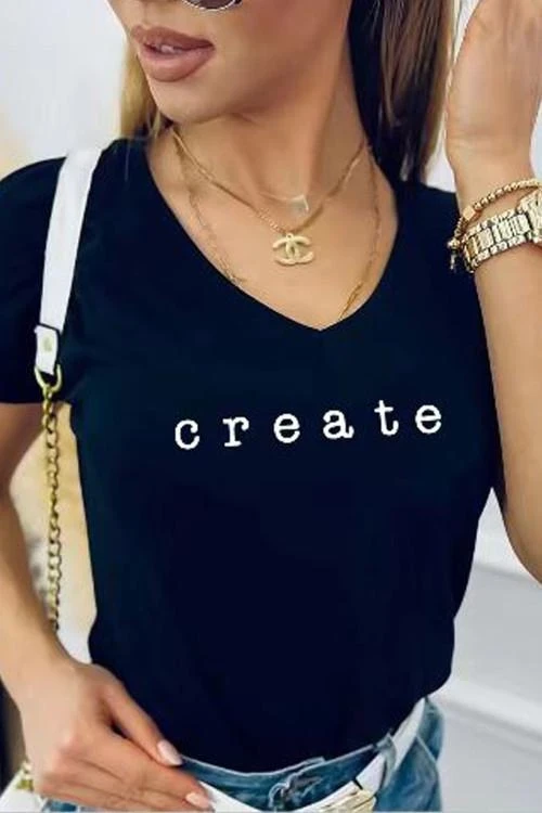 Дамска блуза с къс ръкав