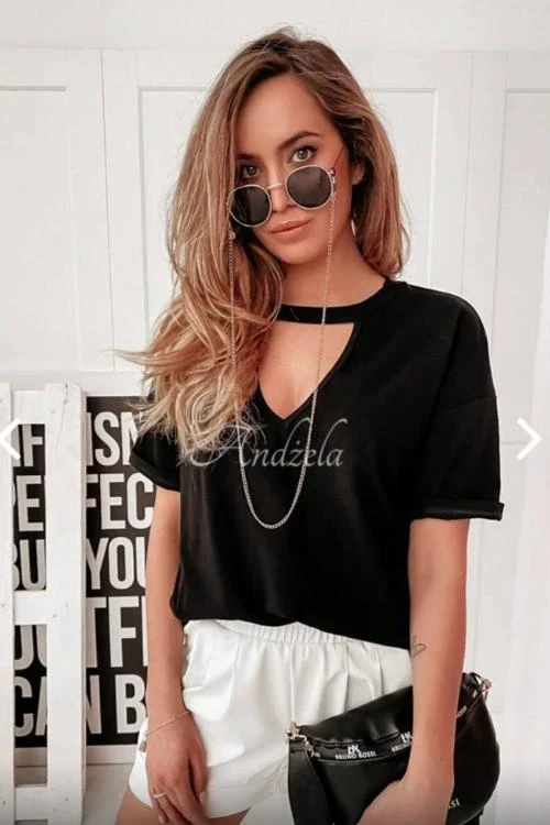 Rövid ujjú női blúz