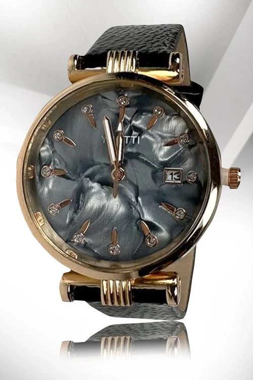 Дамски часовник с каишка от еко кожа