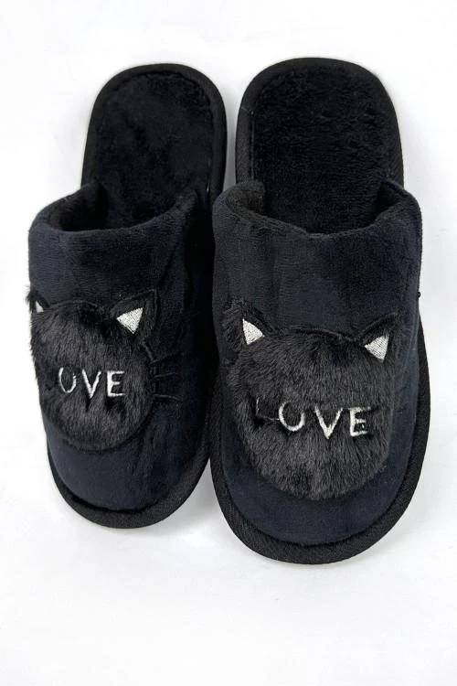 Дамски пантофи с апликация