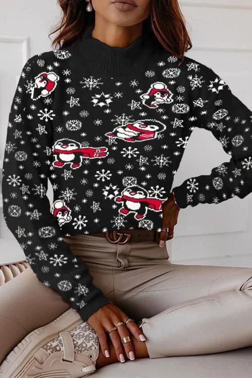 Дамска блуза с коледни мотиви