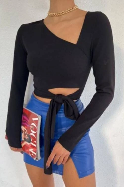 Дамска блуза с ефектен дизайн