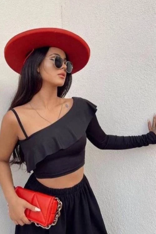 Dámska krátka blúzka