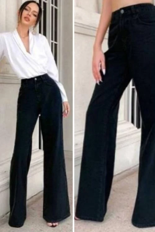 Дамски дънки с висока талия