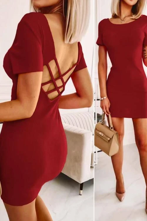 Rövid ujjú női ruha