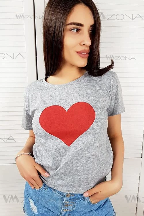 Дамска блуза с къс ръкав