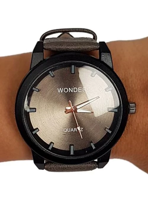 Мъжки часовник с кожена каишка