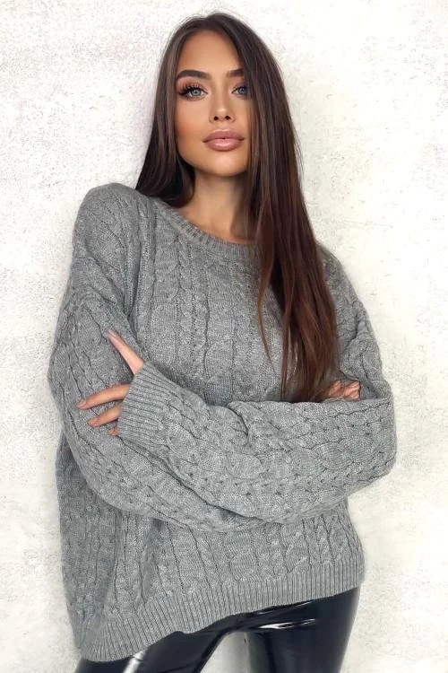 Ženski pulover s širokim krojem
