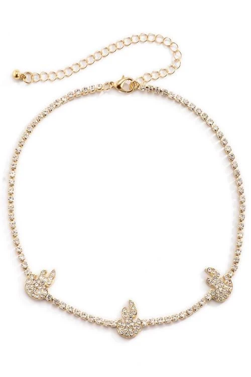 колие с камъни swarovski