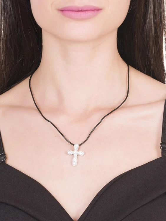 сребърно колие