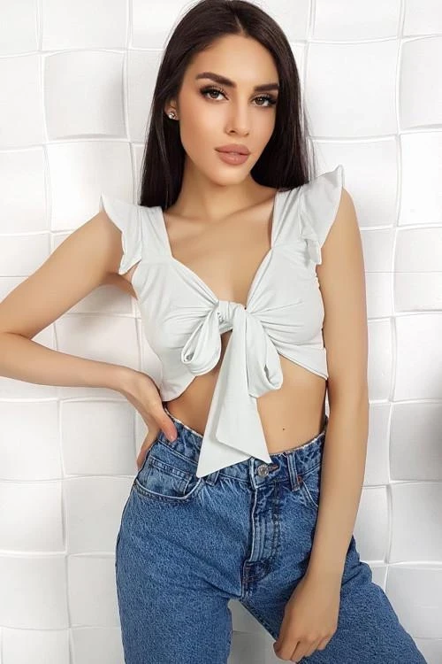 Дамска къса блуза