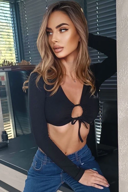 Dámska krátka blúzka