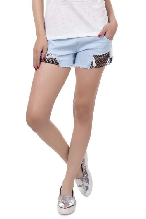 Γυναικείο σορτς με διχτυωτά στοιχεία