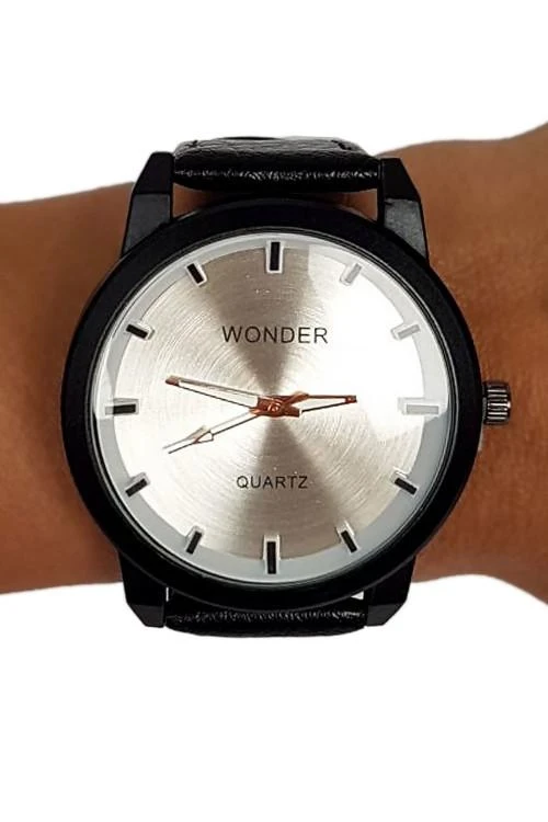 Мъжки часовник с кожена каишка