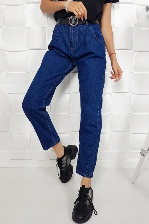 Дамски дънки с висока талия