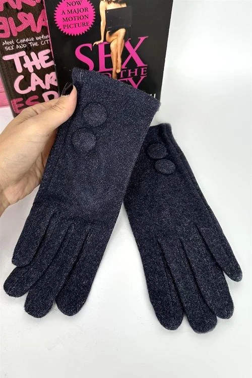 Дамски ръкавици с копчета